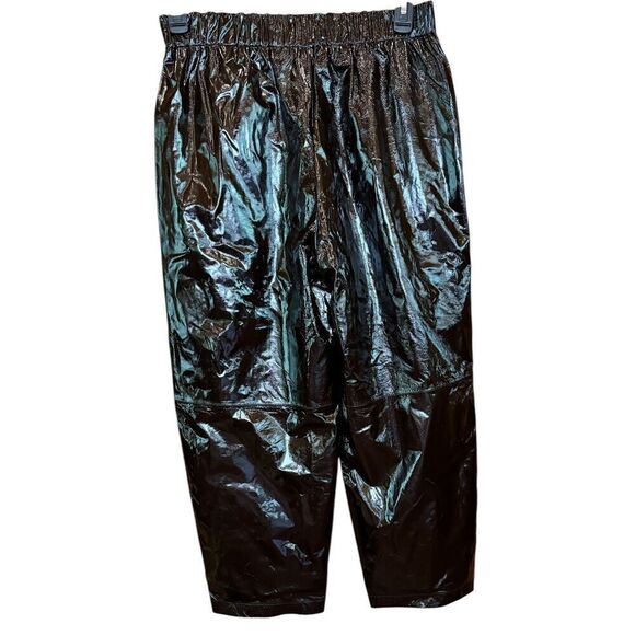 Samsoe Samsoe Paloma Trousers in Lambskin in Chocolate Plum Brown Lambskin Leath - Picture 4 of 9